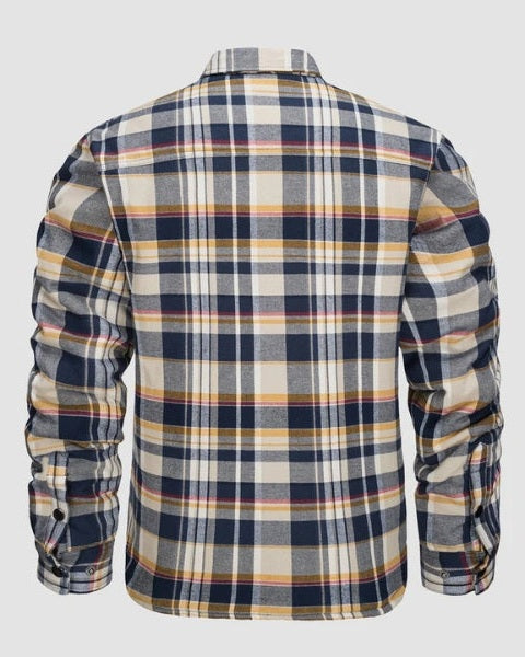 Camisa de Hombre de Franela Acolchada