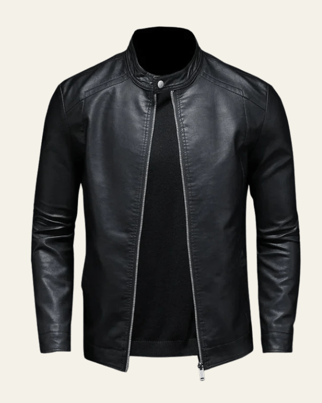 Chaqueta Motera Entallada para Hombre