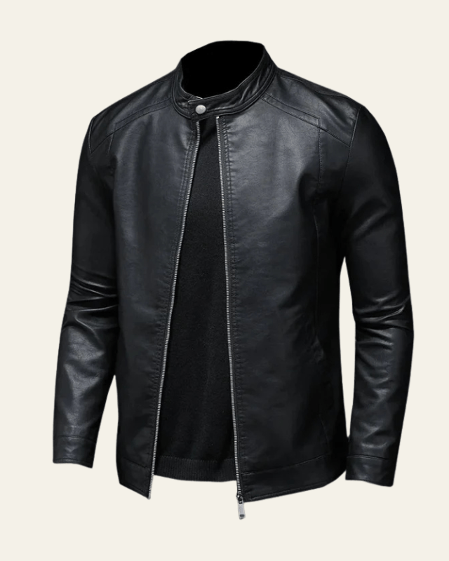 Chaqueta Motera Entallada para Hombre