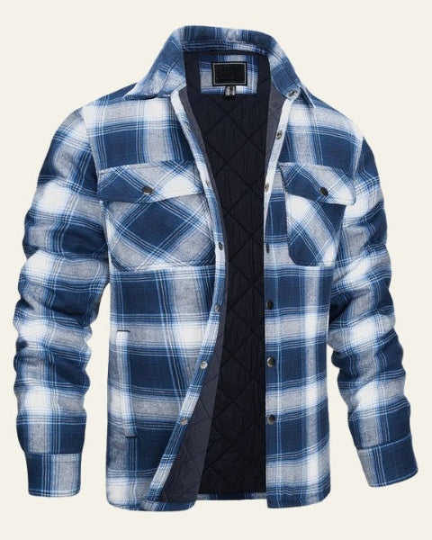 Camisa de Hombre de Franela Acolchada