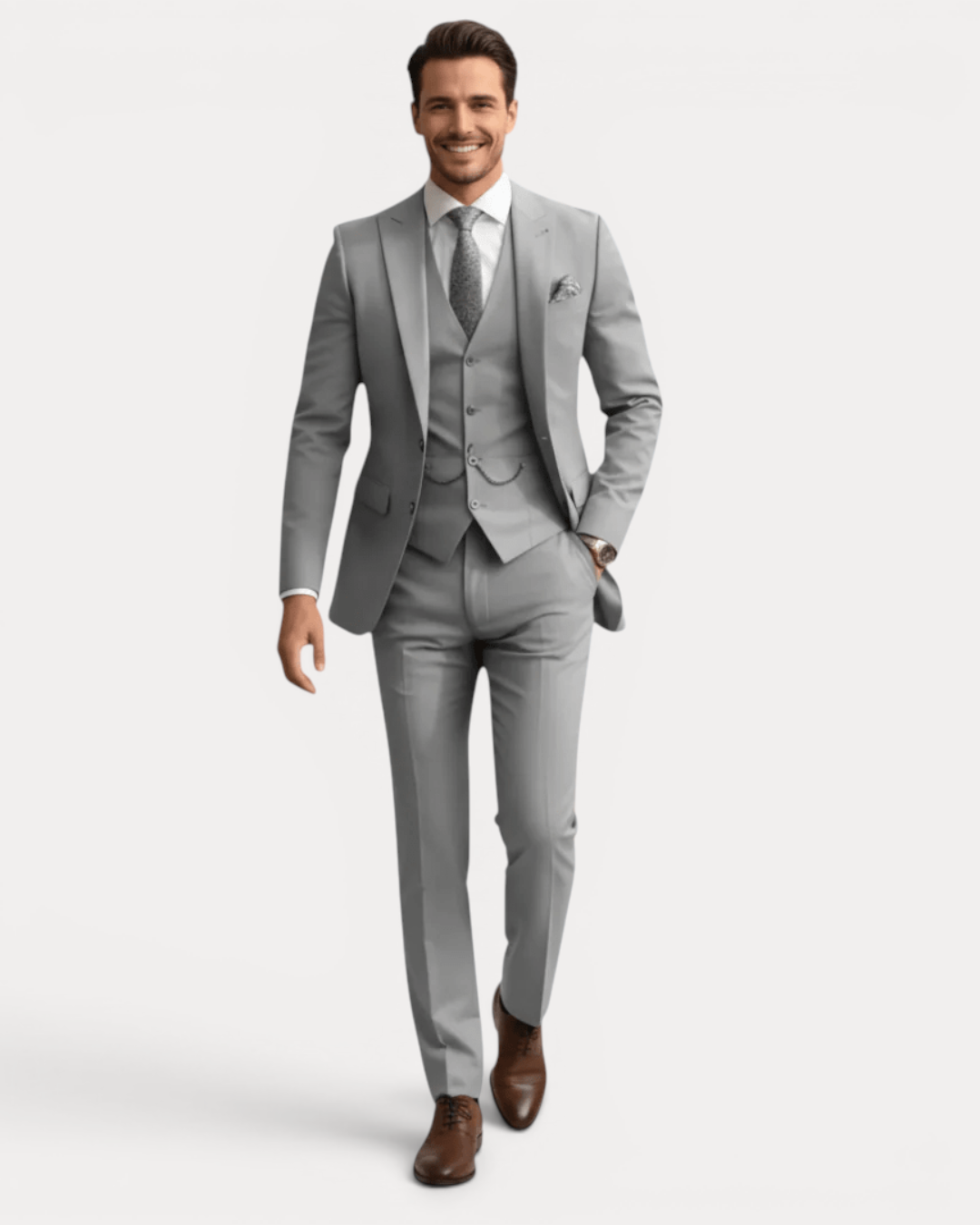 Traje de Tres Piezas a Medida para Hombre