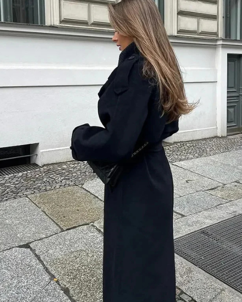 Abrigo de Lana Oversize para Mujer