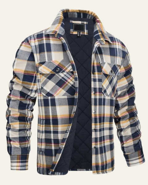 Camisa de Hombre de Franela Acolchada