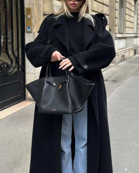 Abrigo de Lana Oversize para Mujer