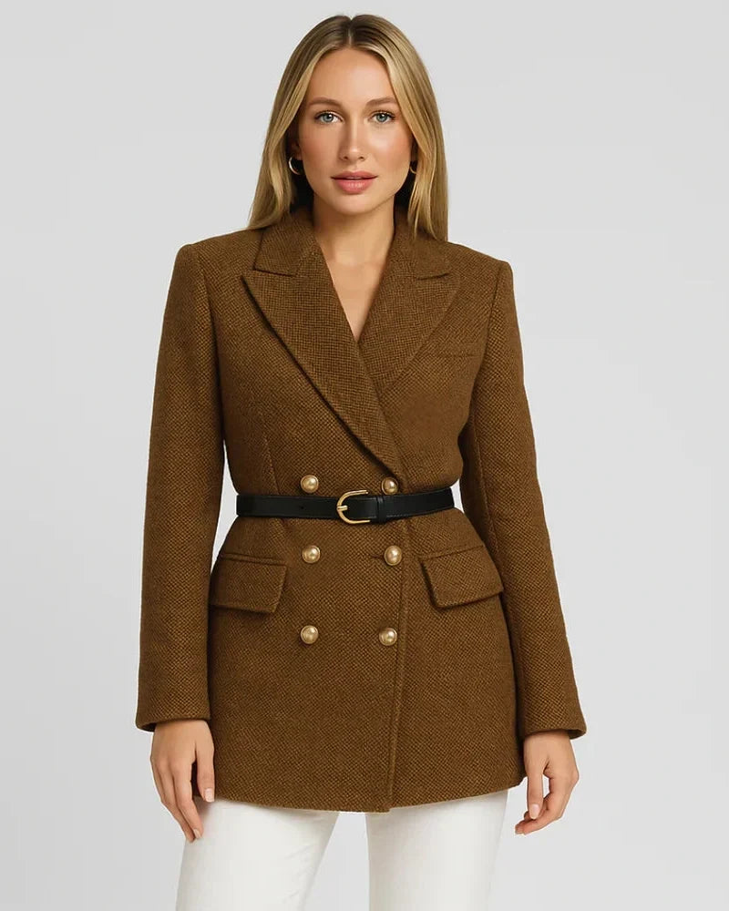Chaqueta Blazer de Doble Botonadura para Mujer