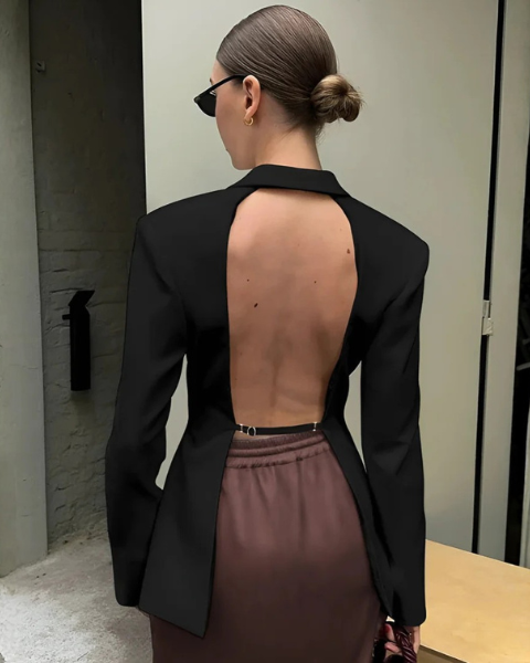 Blazer de Mujer con Solapas Cruzadas