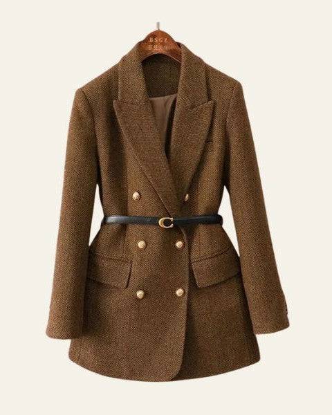 Chaqueta Blazer de Doble Botonadura para Mujer