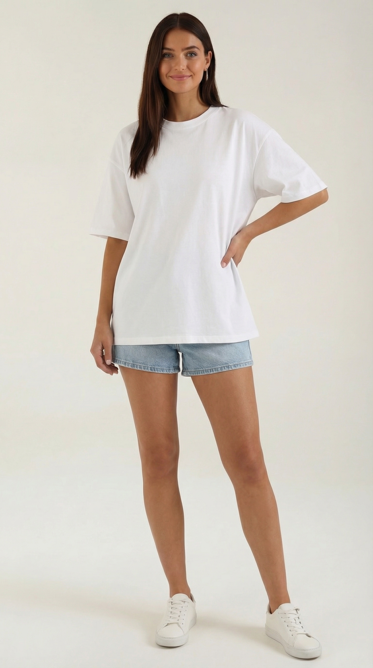 Camiseta Oversize para Mujer de Jersey Grueso