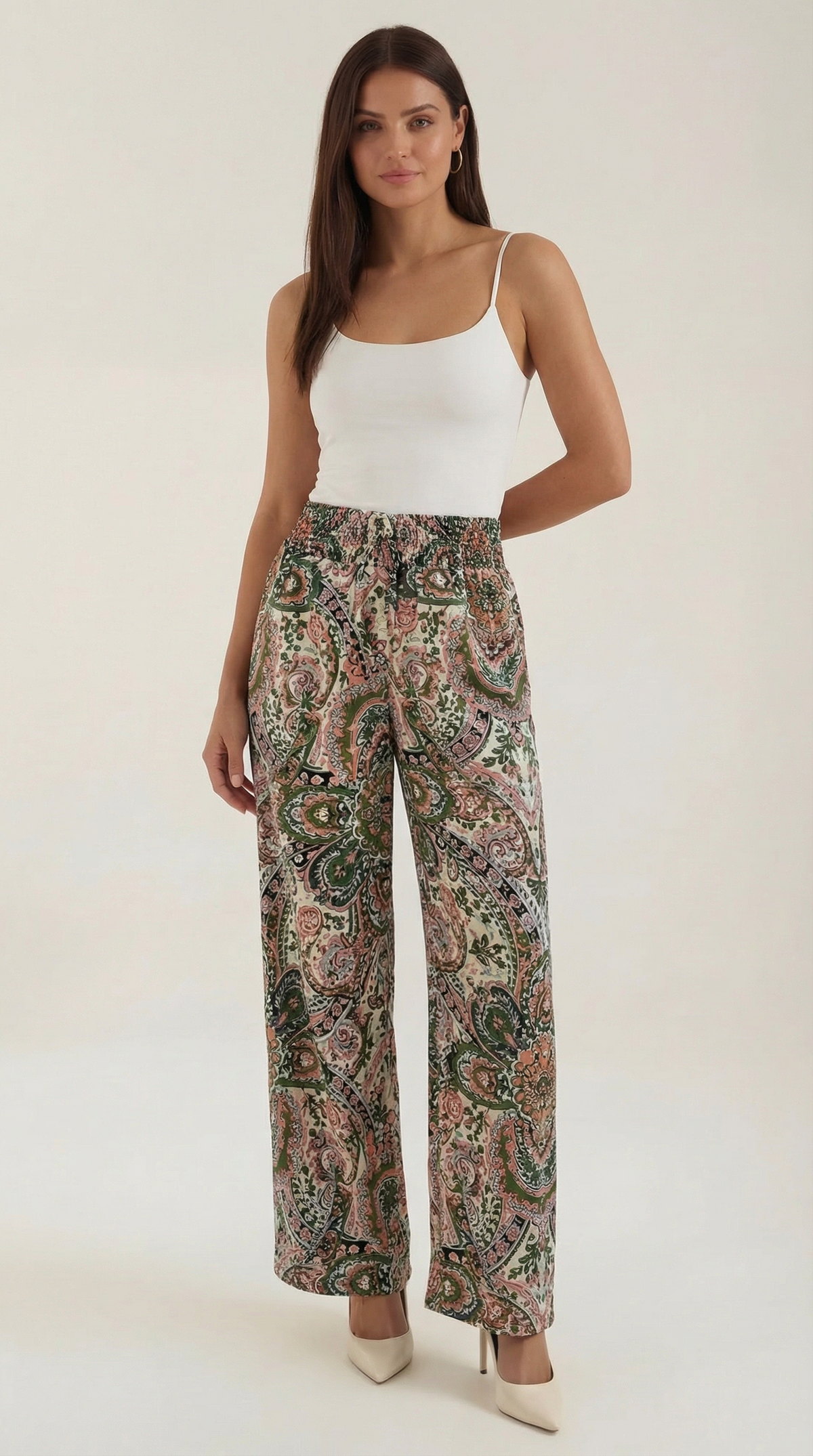 Pantalones de mujer con Estampado Paisley