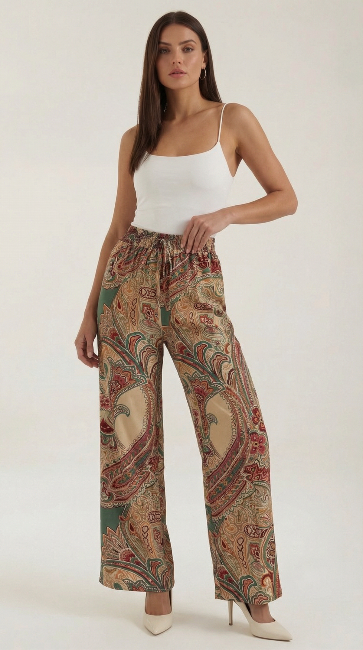Pantalones de mujer con Estampado Paisley
