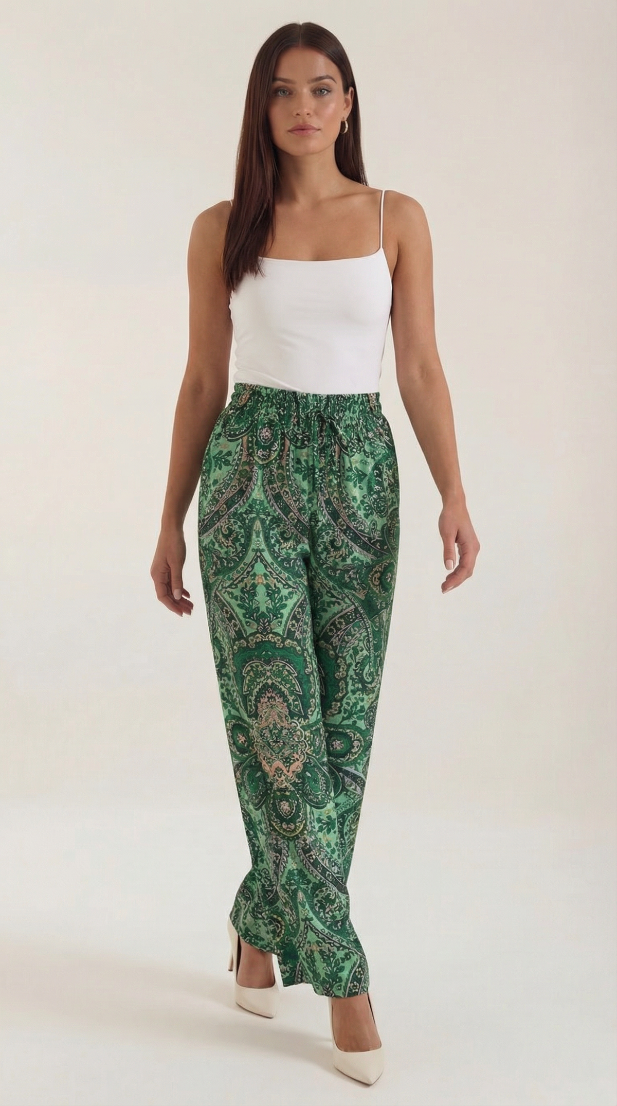 Pantalones de mujer con Estampado Paisley
