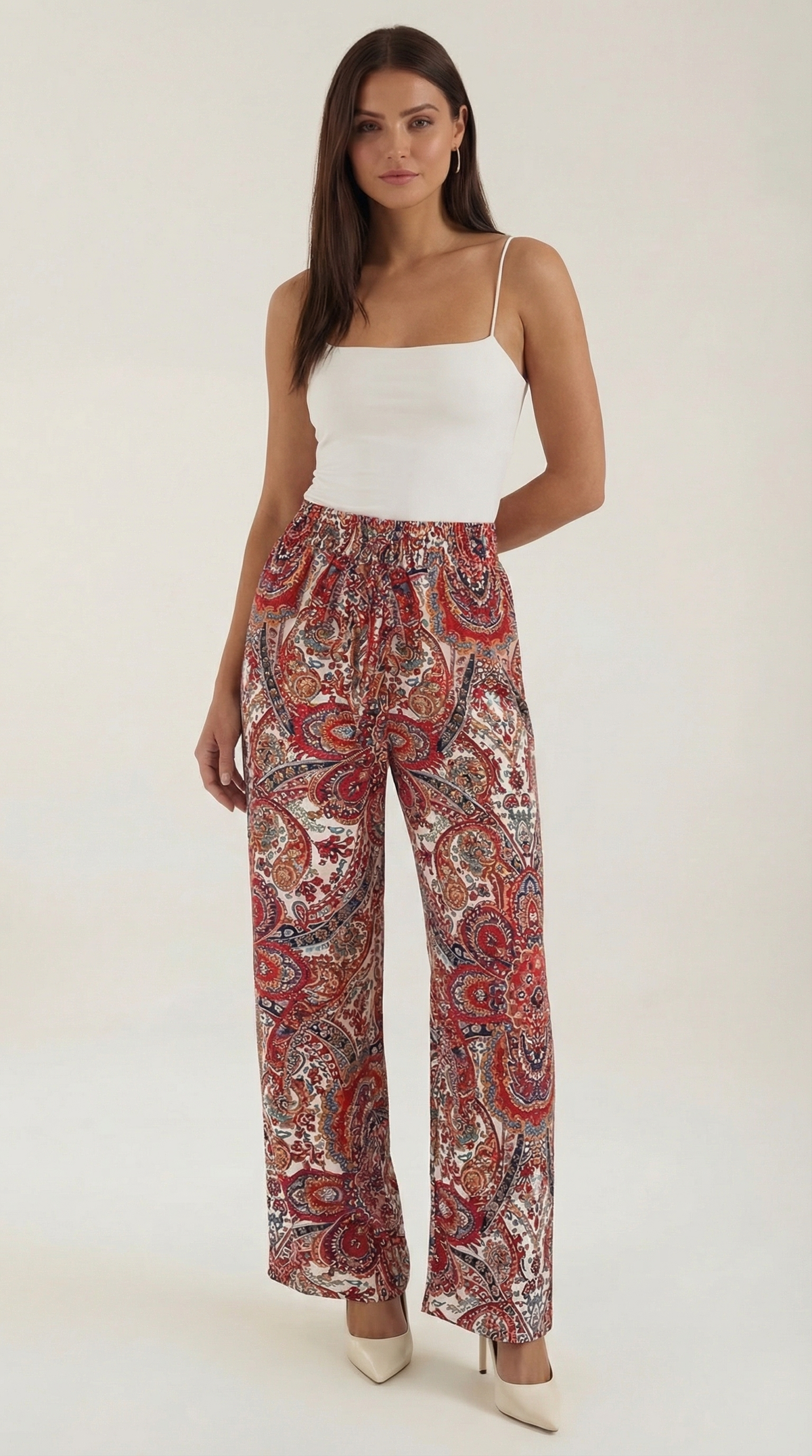 Pantalones de mujer con Estampado Paisley